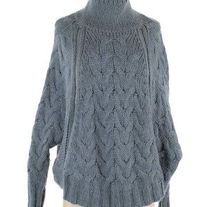Free People XS Cableknit Mockneck Sweater